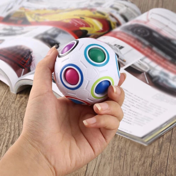 Match The Color Rainbow Puzzle Ball Fidget Toy