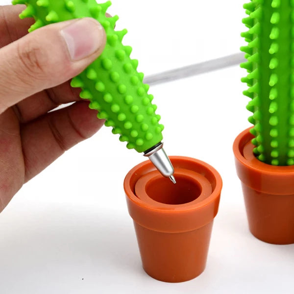 Cute & Fun Green Cactus Pen（5pcs）