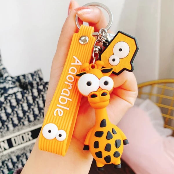 Animal-Shaped Funny Toys Car Keychain