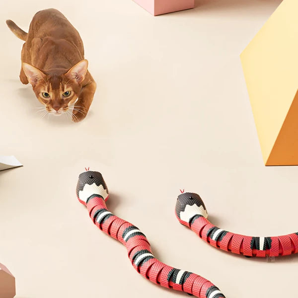 USB Rechargeable Smart Sensing Snake Toy For Cats