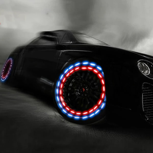 Motion Sensing Solar Powered Car Wheel Lights