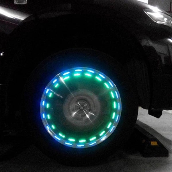 Motion Sensing Solar Powered Car Wheel Lights