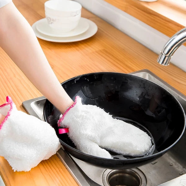 Bamboo Fiber Dishwashing Gloves