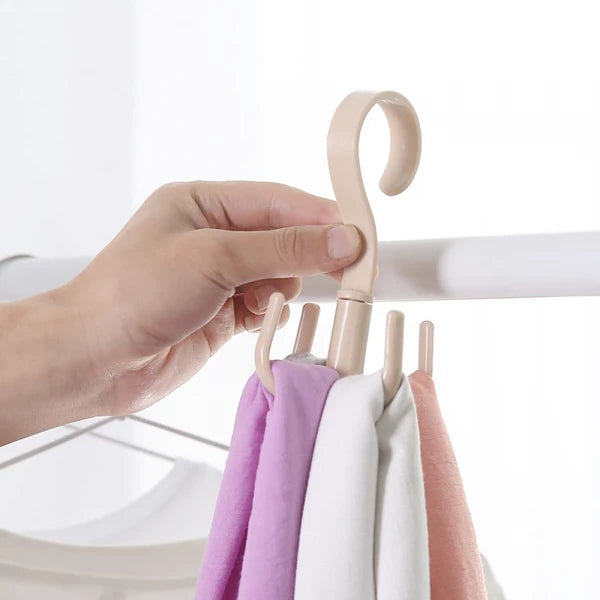 Rotating Closet Hanger Hook （5pcs）