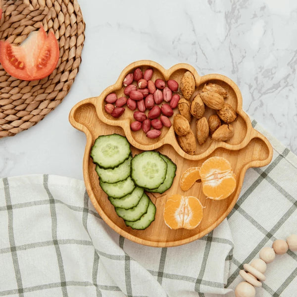 Bamboo Wooden Baby Dinner Plate