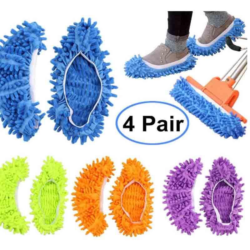 Lazy Mop Slippers (4 Pairs)