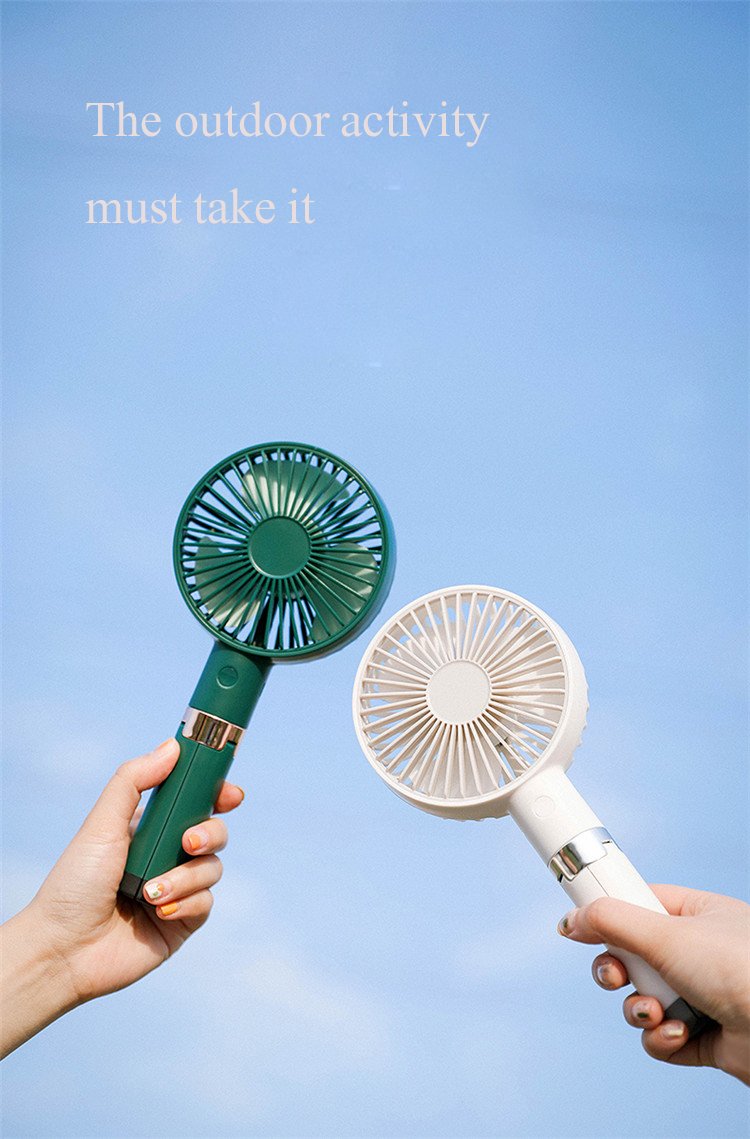 Handheld-tripod mini fan