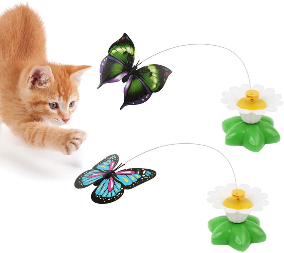 Electric Rotating Butterfly Cat Toys